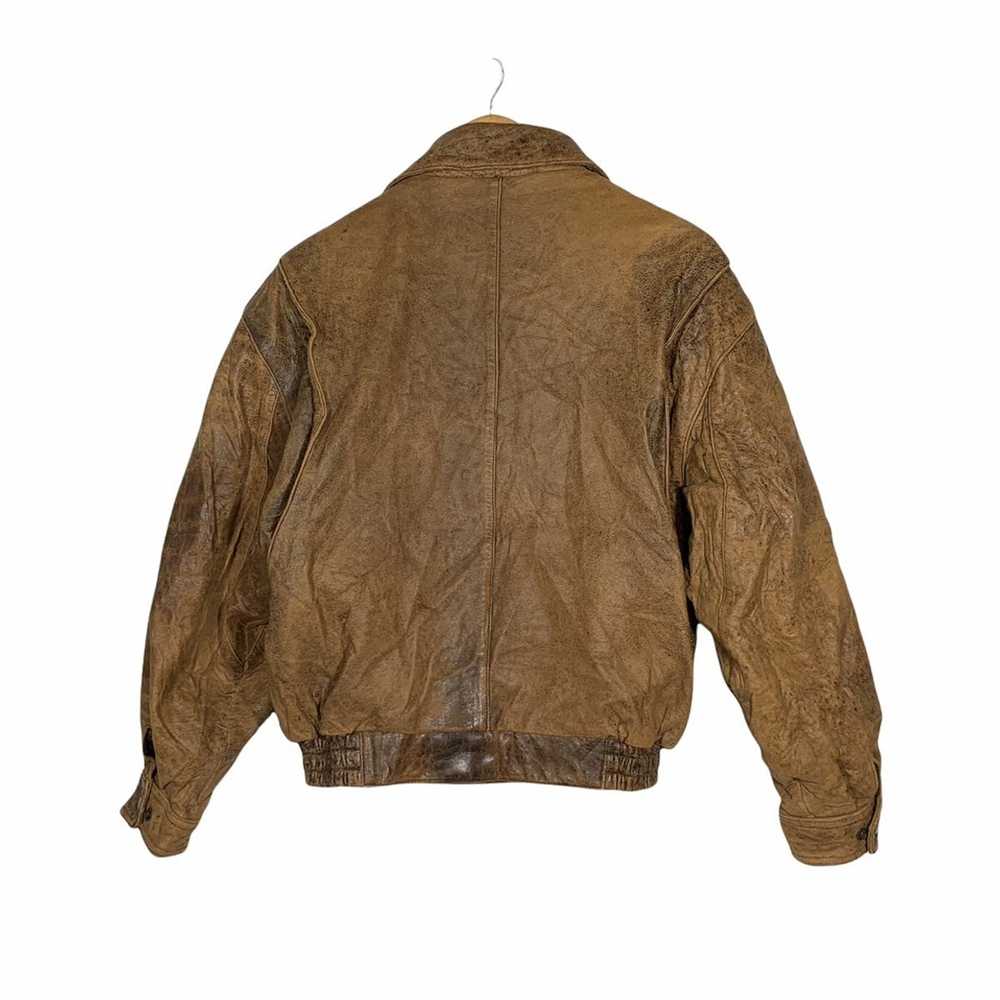 Leather Jacket × Vintage RARE!! VINTAGE AVIREX TY… - image 2