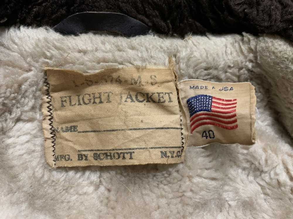 Schott Vintage 80s Scott USA Flight B3 Sherpa Bom… - image 4