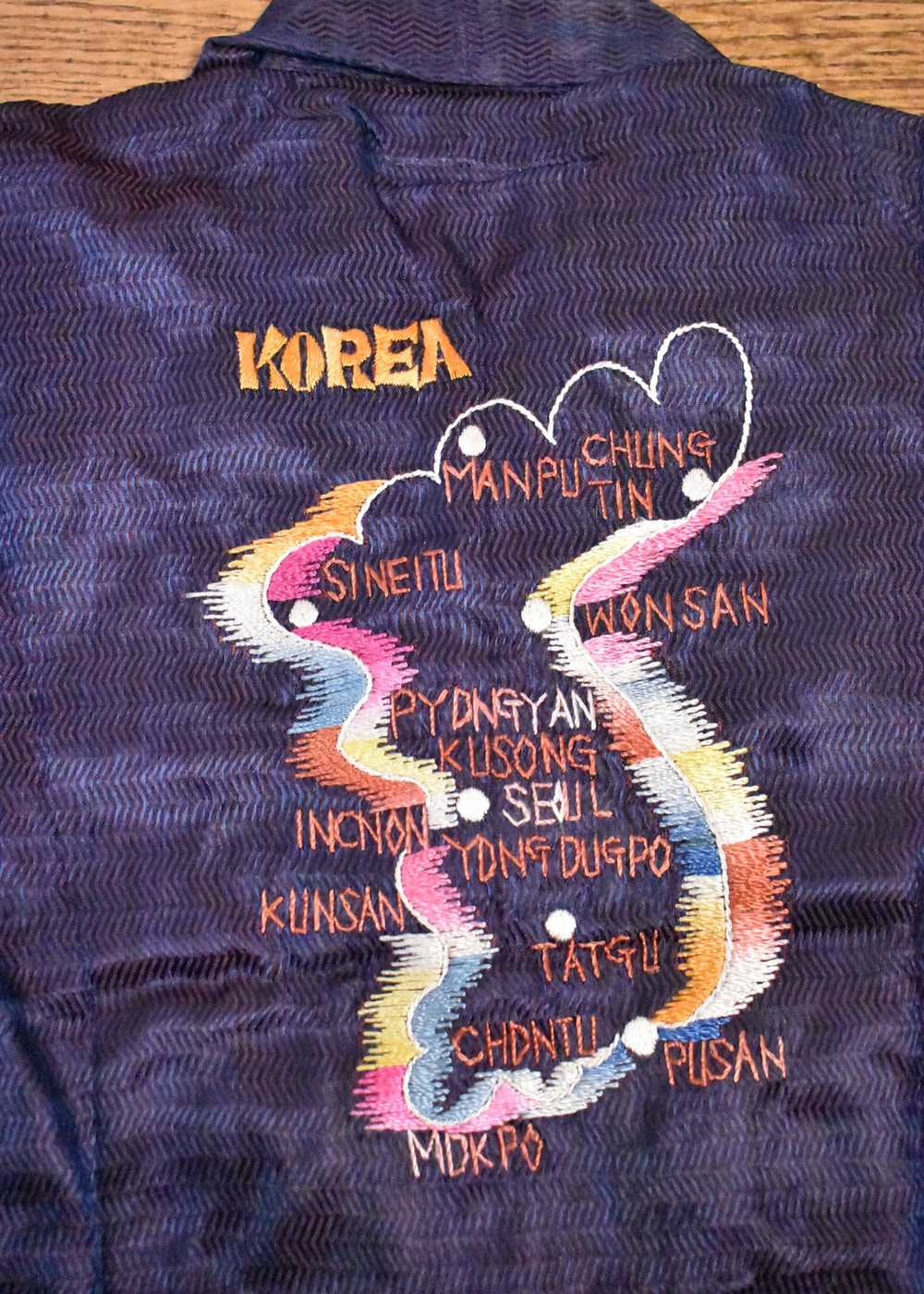 Embroidered Child's 1950's Korean War Souvenir Ja… - image 2