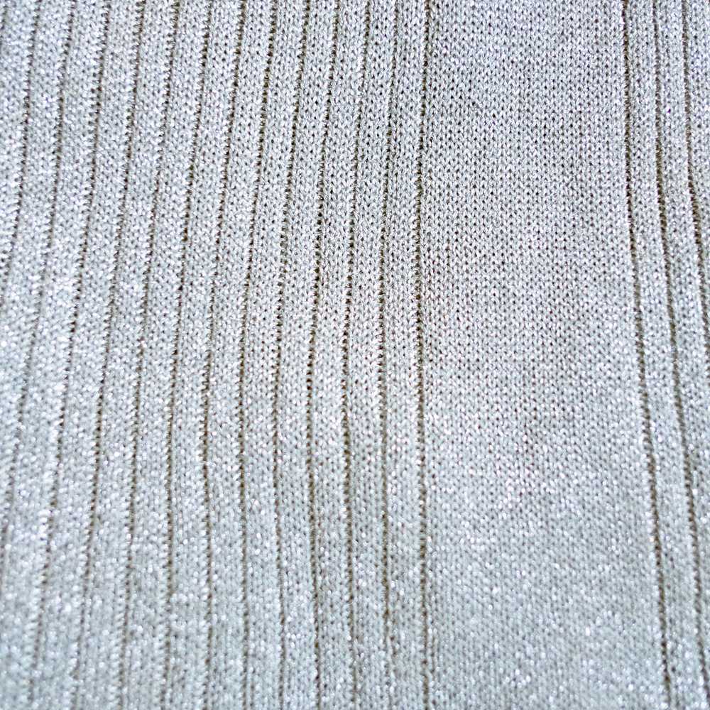1960s Jeri-Jo silver lurex ribbed sweater - image 6