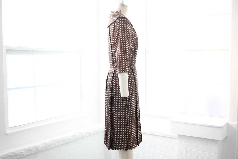 40s Plaid Shirtwaist Dress - image 3
