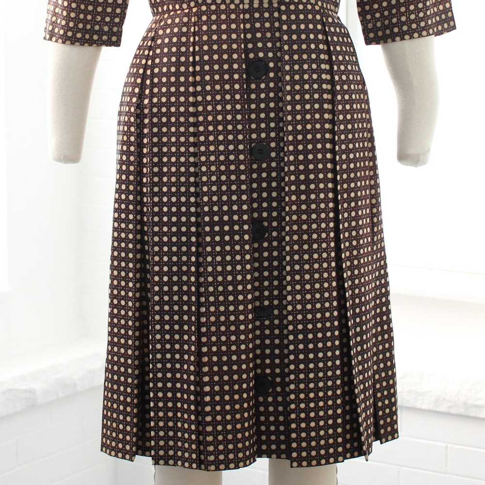 40s Plaid Shirtwaist Dress - image 7