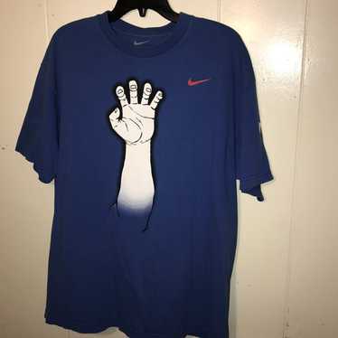 Nike Texas Rangers Claw and Antler T-Shirt Mens Large Regular Fit Blue