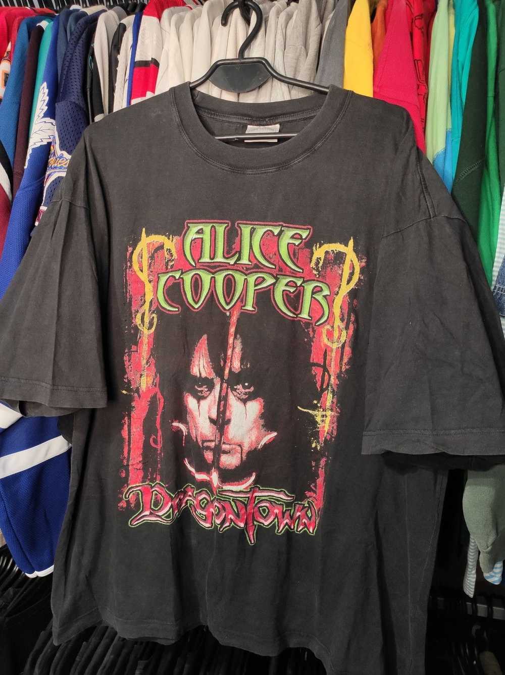 Band Tees × Vintage Alice Cooper Dragon Town 2002… - image 1