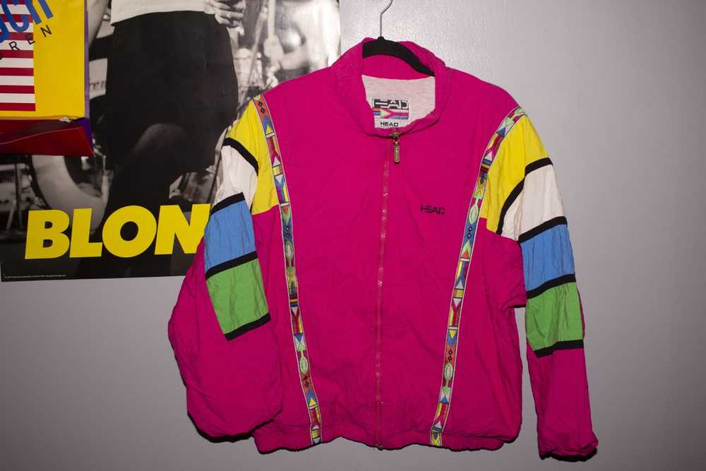 Vintage 80s Head Multi-Color Jacket (Retro/Vaporw… - image 4