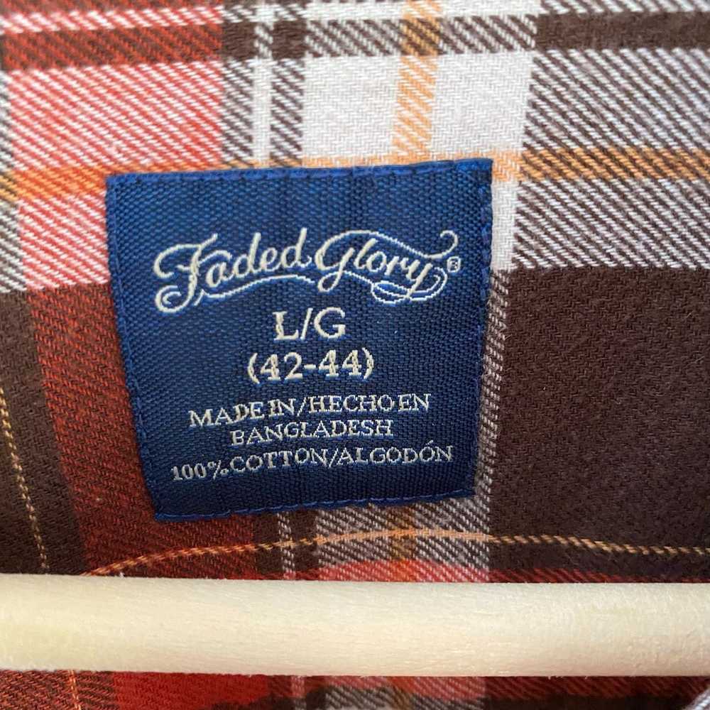Faded Glory Flannel Shirt 5199 
