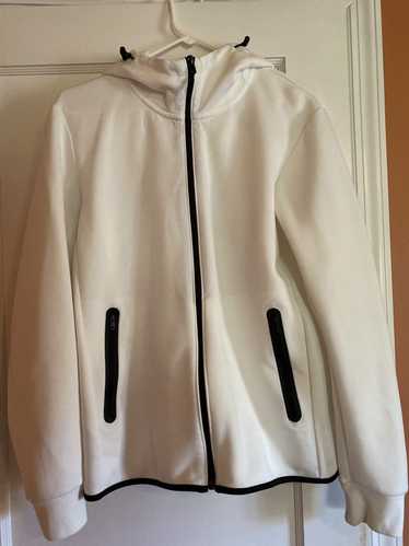 Uniqlo UNIQLO White zipper Hoodie Jacket - image 1