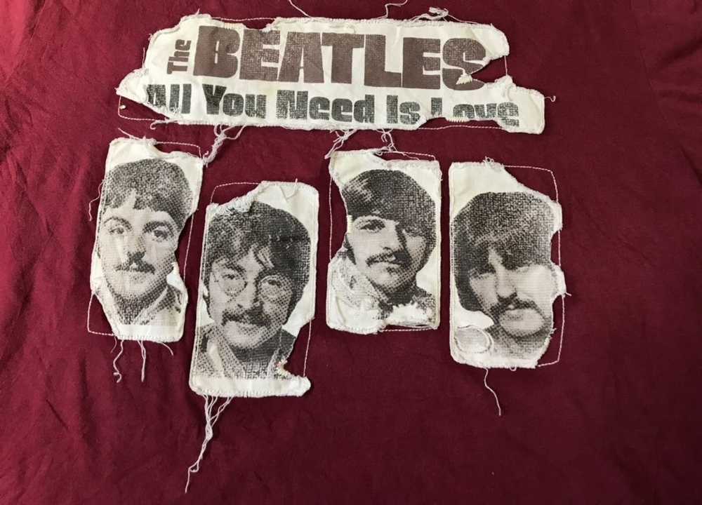 Band Tees × Vintage Vtg Patchwork The Beatles All… - image 6