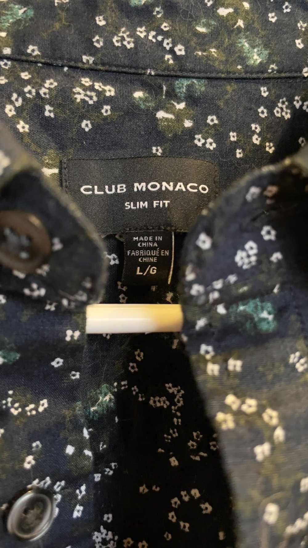 Club Monaco Slim Floral Button Down - image 2