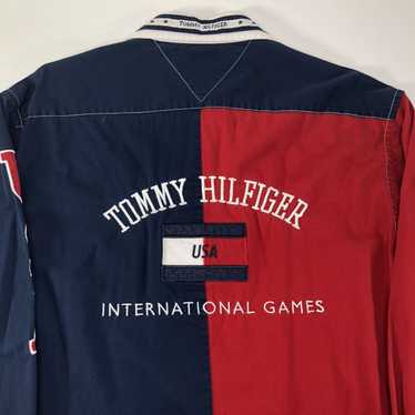 Vintage 1996 Tommy Hilfiger International Games USA Colorblock 