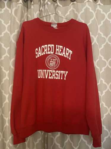 Champion × Vintage Sacred Heart University Crewnec