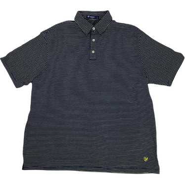 Cremieux Cremieux XL Polo Shirt Navy Striped Yello