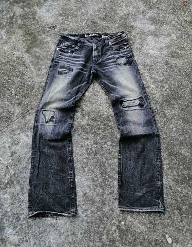 Buckaroo Distressed Black Denim Jeans