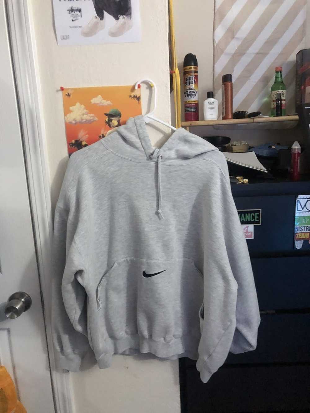 Nike Vintage Y2K Nike Center Swoosh Pocket Hoodie… - image 1