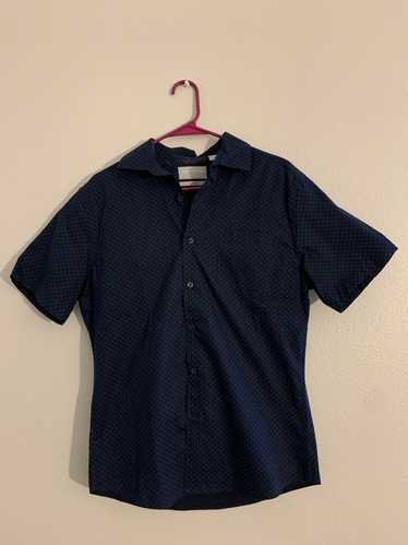 Claiborne Patterned Short Sleeve Button Down