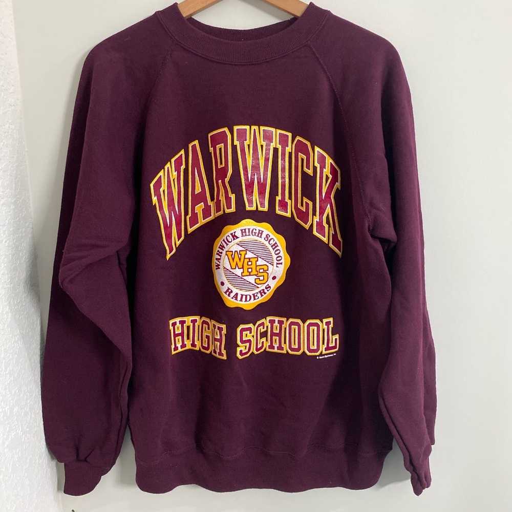 Hanes × Vintage Vintage 90s Warwick High School V… - image 1