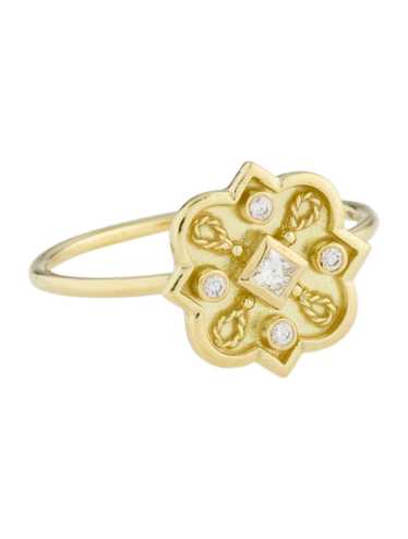 Amrapali 18K Yellow Gold Featuring 0.03 Carats of… - image 1