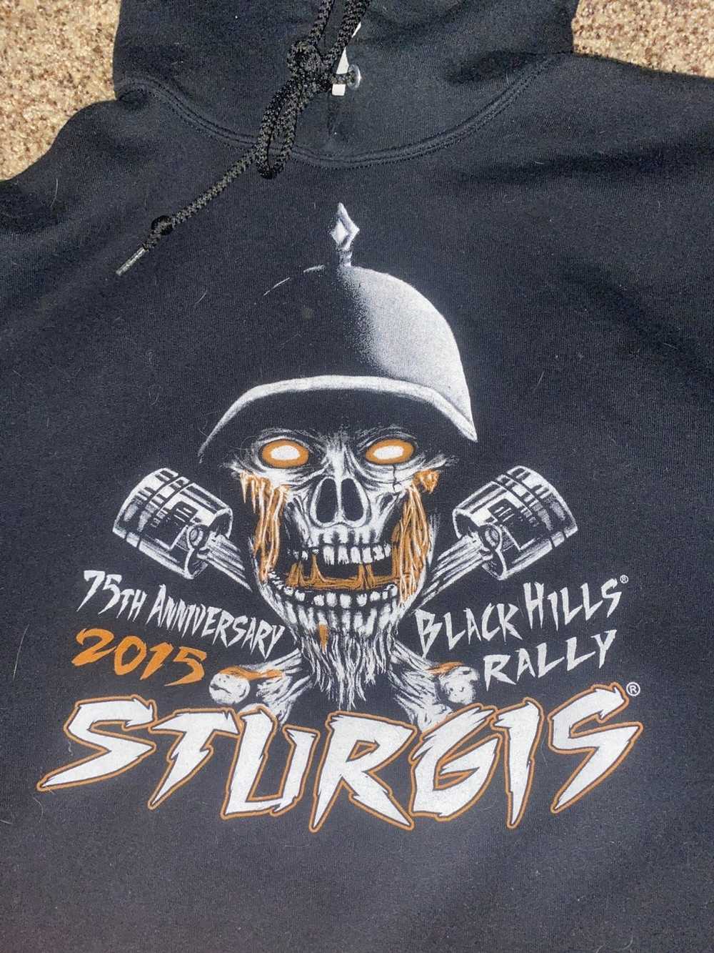 Vintage 75 anniversary black hills rally hoodie - image 2