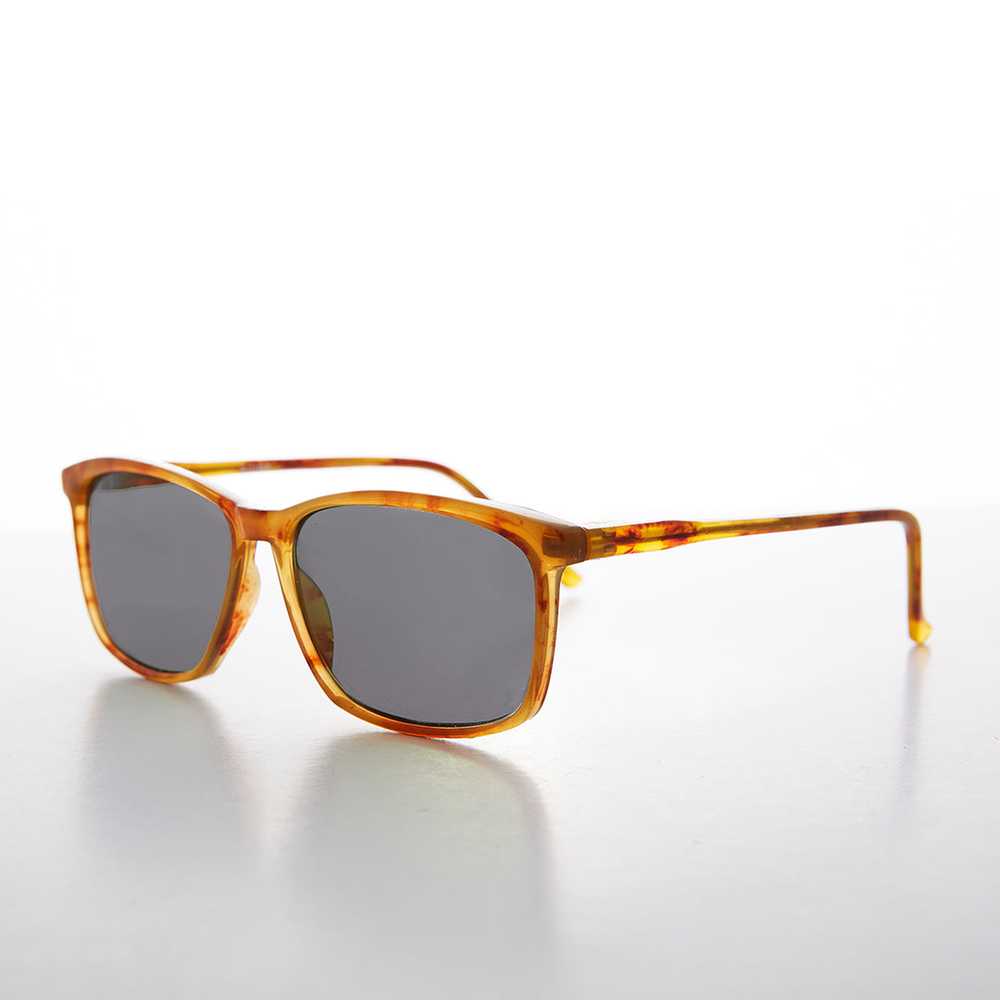 Hipster Classic Square Horn Rim Vintage Sunglass … - image 2