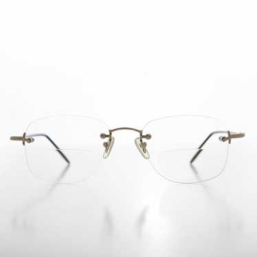 Rimless Bifocal Readers - Glassy