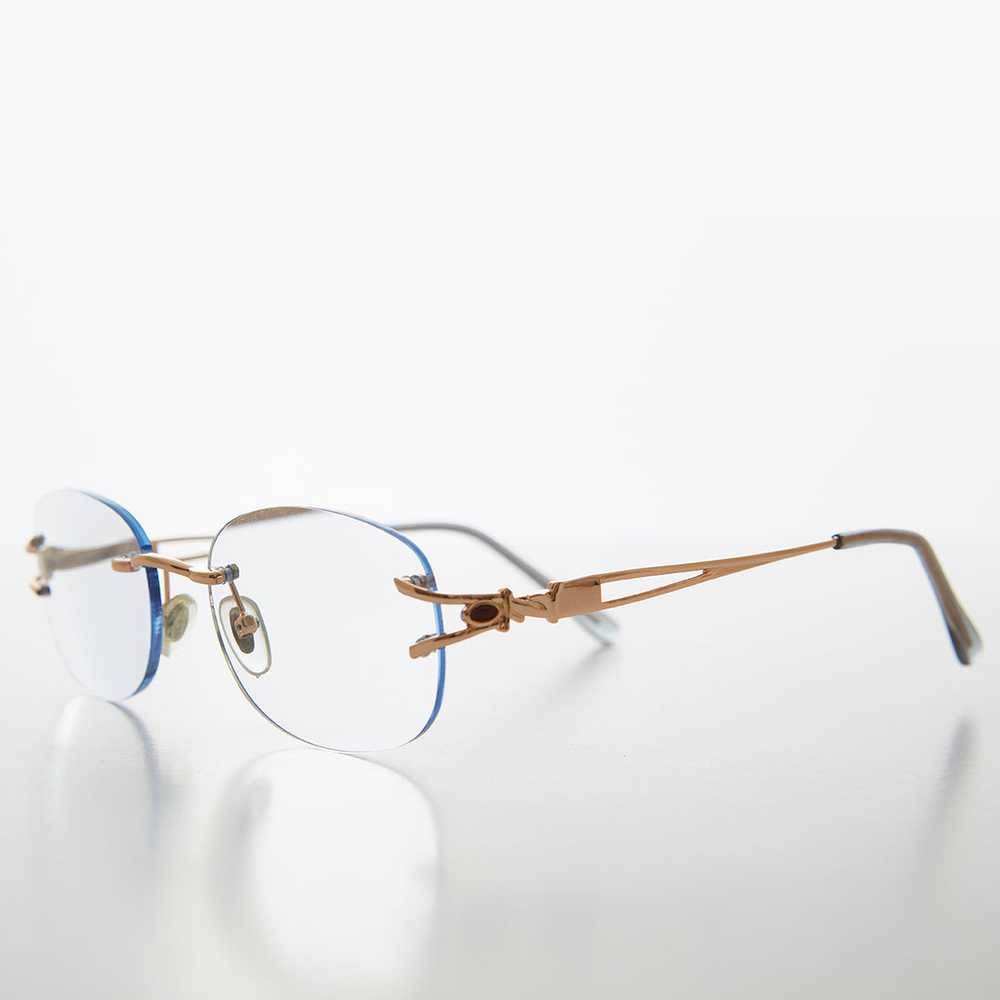 Oval Rimless Colored Lens Lightweight Reading Gla… - image 5