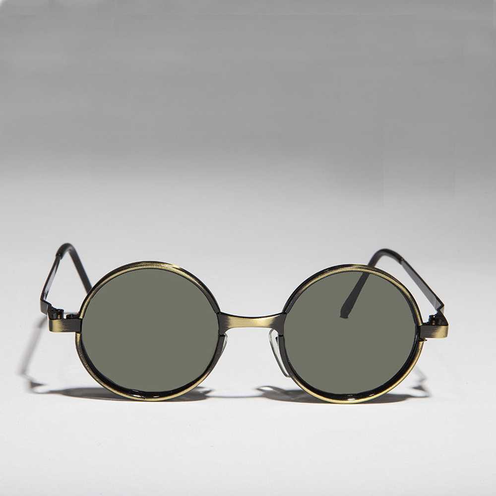 Round Metal Punk Hippie Vintage Steampunk Sunglas… - image 3