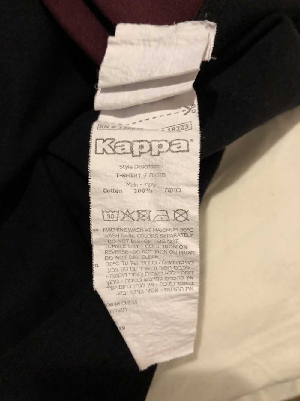 Kappa Kappa Sportwear Burgandy & Black Split - image 4