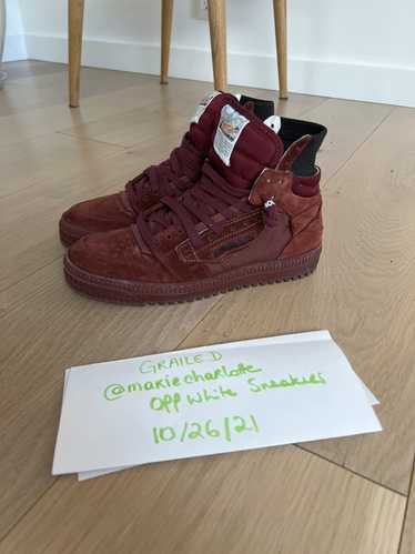 Off-White Off White burgundy (deep red) suede