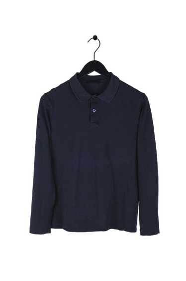 Prada Prada Long Sleeves Dark Blue Polo Shirt in … - image 1