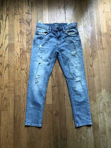 RSQ Jeans 30X32 (30x30) Mens Slim Taper Distressed Fade Black Low Rise  Stretch