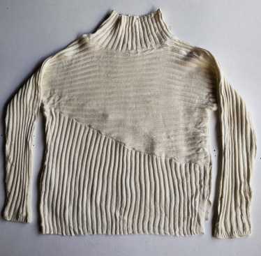 Designer × Streetwear Fashion Striped Knitwear - image 1