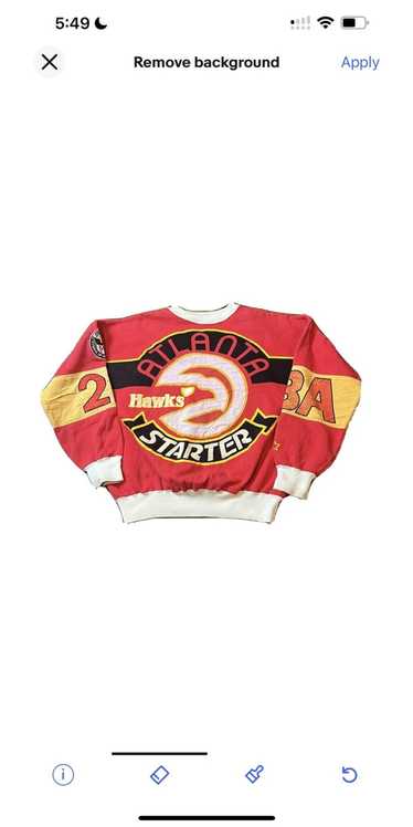 Starter Vintage Atlanta Hawks Starter Sweater All 