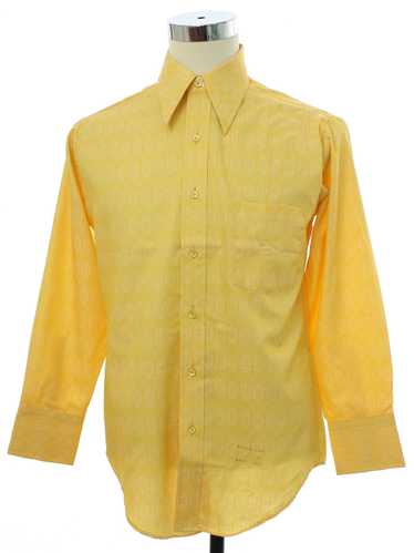 1970's Towncraft, Penneys Mens Print Mod Shirt