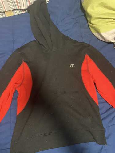 Champion Red and black champion hoodie size medium