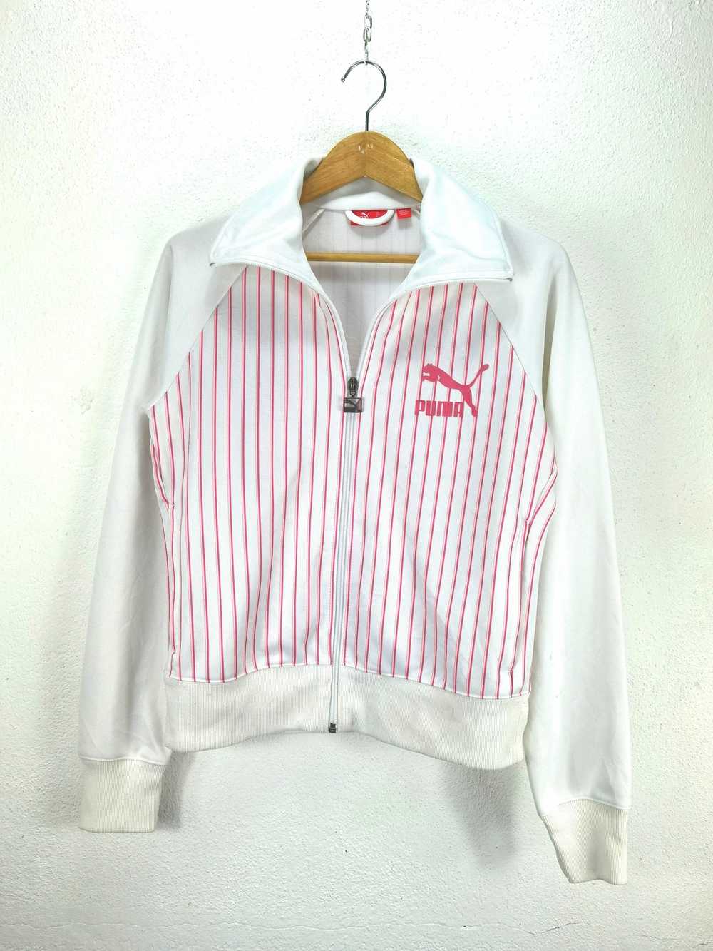 Pink × Puma 2.1 Sport track jacket pink stripe wo… - image 2