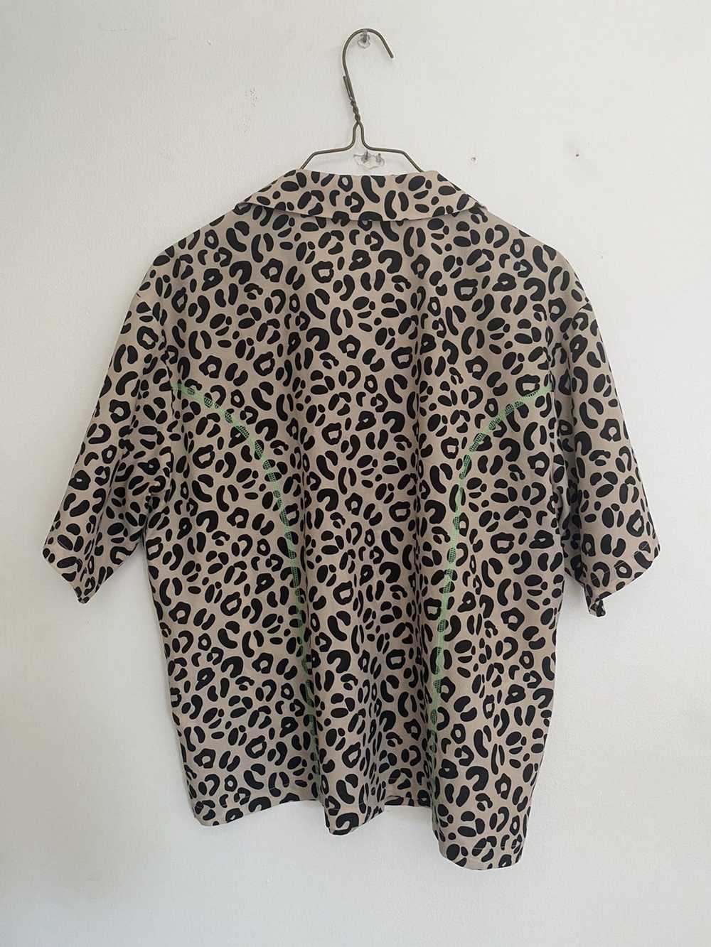 Sandy Liang Short Sleeve Leopard Print Shirt - image 2