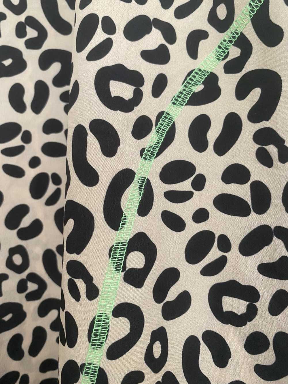 Sandy Liang Short Sleeve Leopard Print Shirt - image 3
