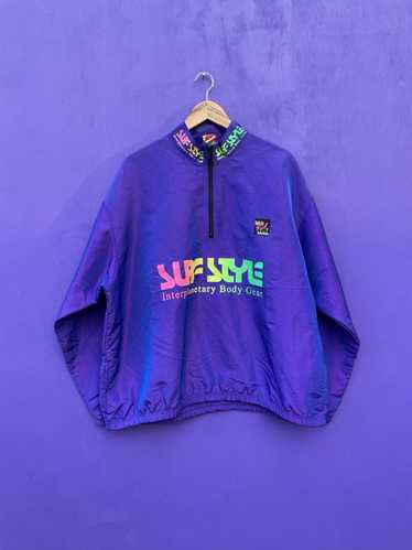 90s surf style windbreaker - Gem