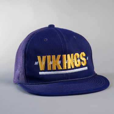 VINTAGE Minnesota Vikings Hat Cap Snap Back Plain Logo Sports