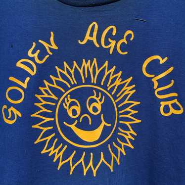 Vintage vintage 90s sunflower Golden Age Club shi… - image 1