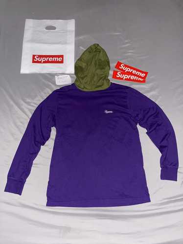 Supreme Contrast Hooded L/S Top