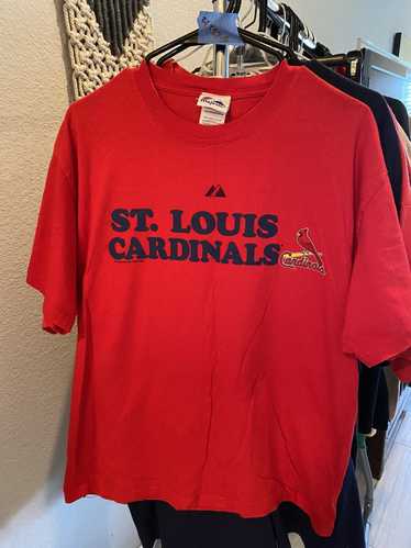 Nike Tee Blue St. Louis Cardinals #4 Yadier Molina Graphic T-Shirt Youth  Size L