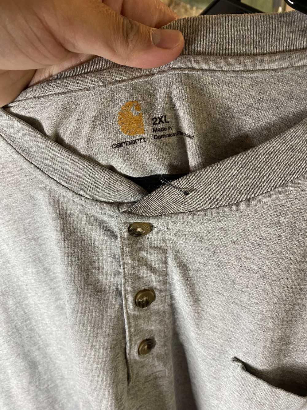 Carhartt × Vintage Carhartt K84 3 Button Pocket T… - image 3