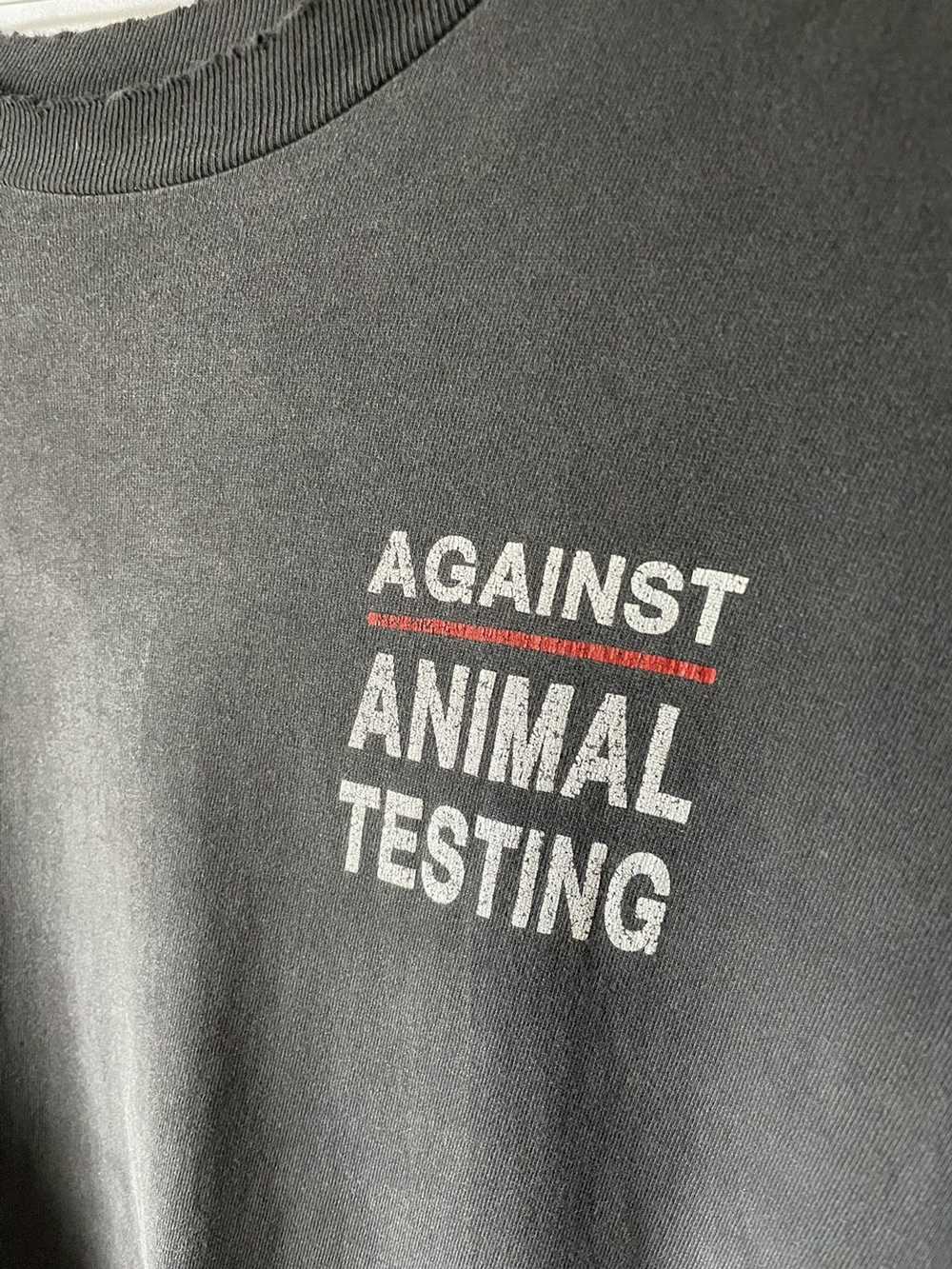 Vintage Vintage “No Animal Testing” print T shirt - image 2