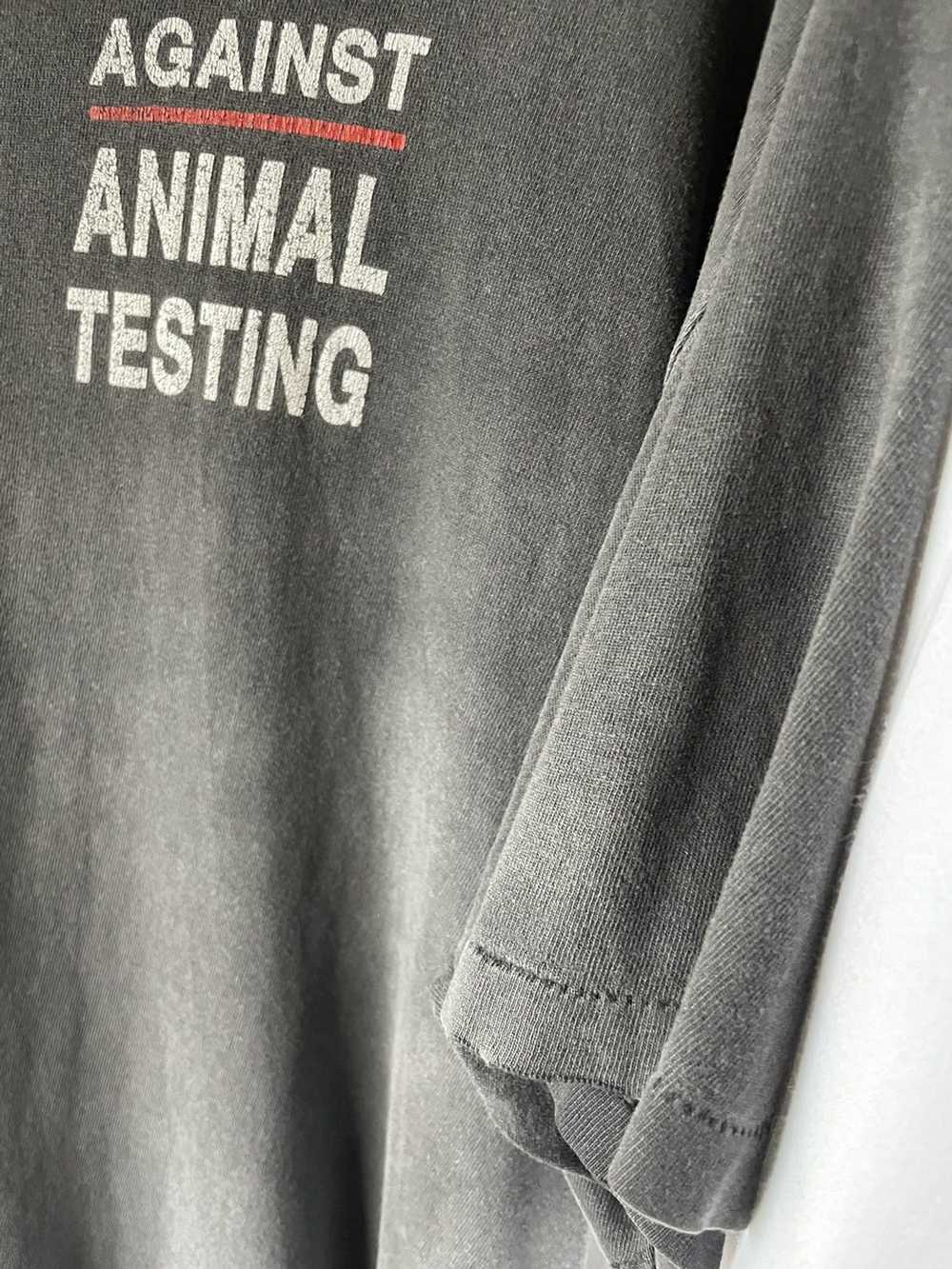 Vintage Vintage “No Animal Testing” print T shirt - image 4