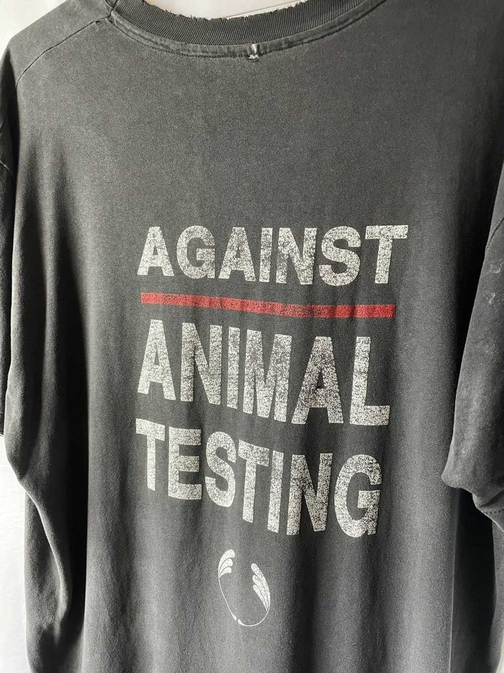 Vintage Vintage “No Animal Testing” print T shirt - image 6
