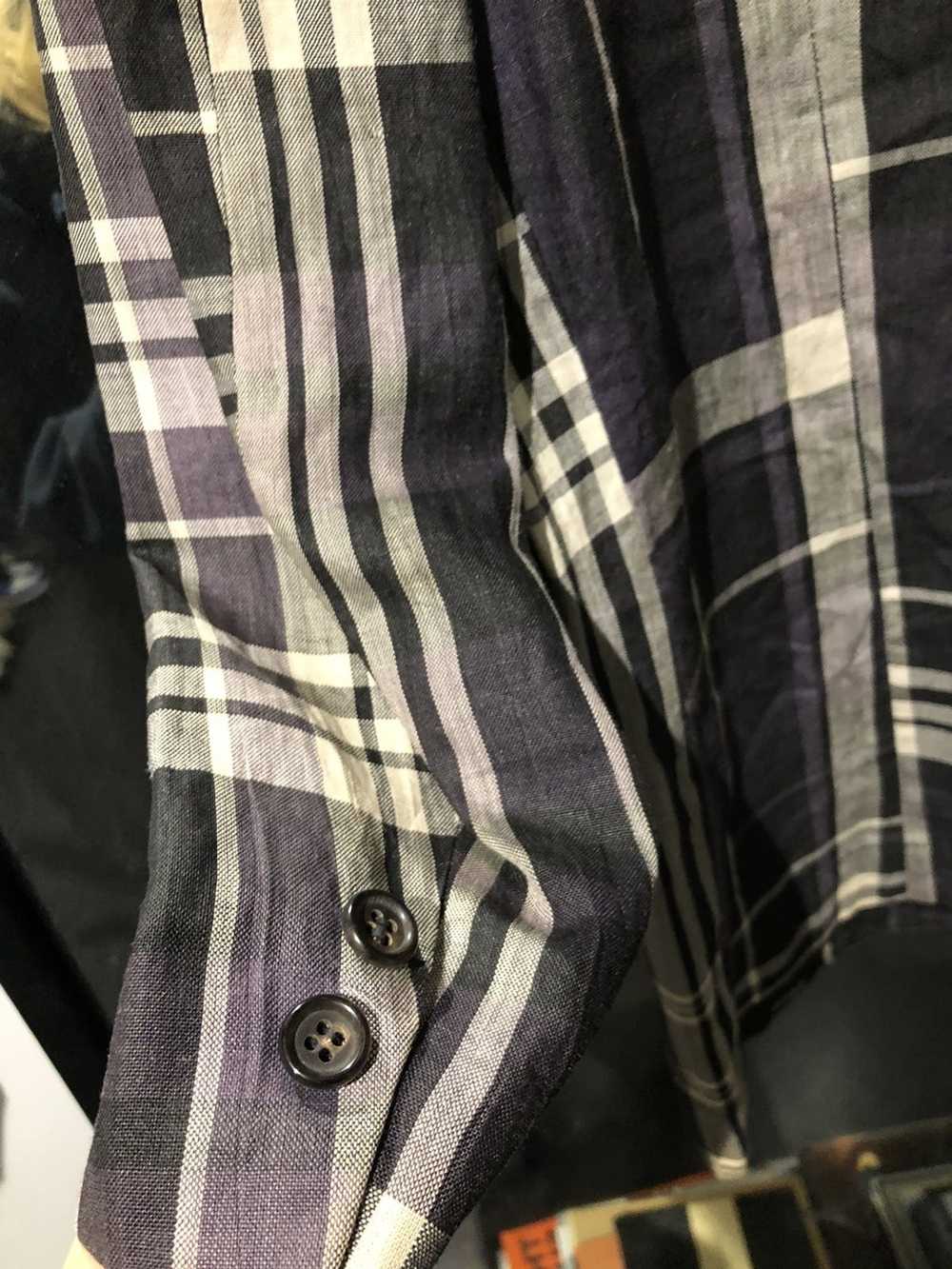 Comme des Garcons Tricot purple tartan blazer - image 6