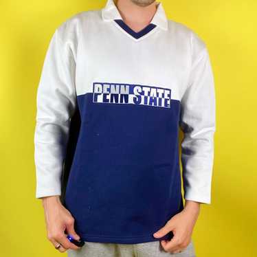 Vintage 90s Deadstock Penn State Collared Sweatsh… - image 1