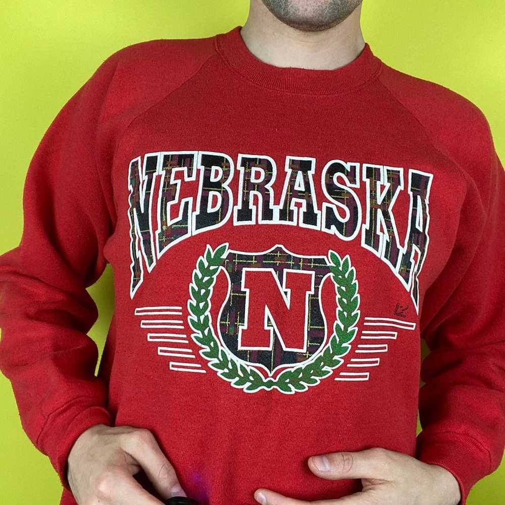 Vintage 1980s Vintage University Of Nebraska Swea… - image 3