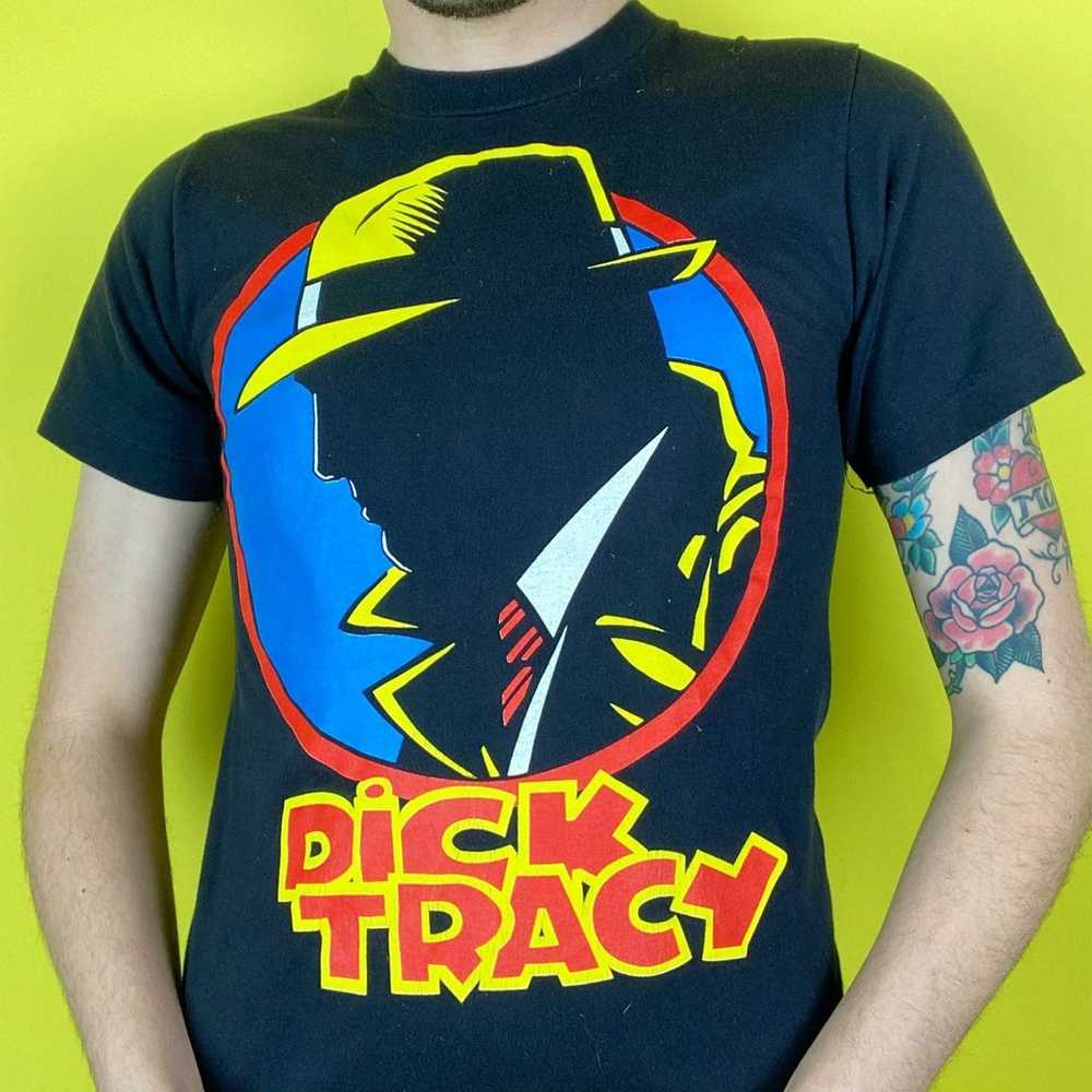 Disney × Vintage 1980s Vintage Dick Tracy Tee - image 1